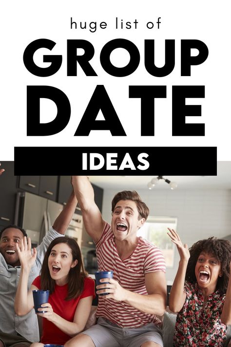 Group Dates Ideas, Double Date Ideas For Adults, Fhe Ideas For Adults, Friend Group Outing Ideas, Marriage Small Group Ideas, Group Games For Married Couples, Group Outing Ideas, Dance Day Date Ideas, Church Couples Night Ideas