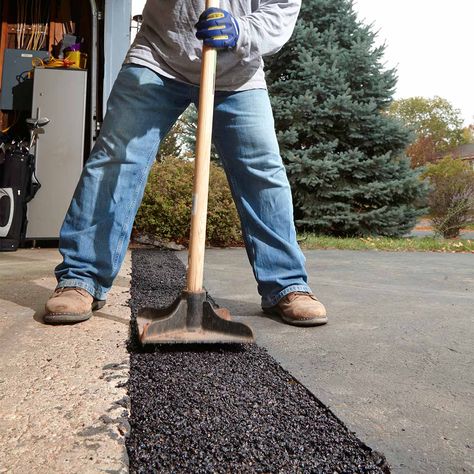 14 Weekend Projects that Add to Home Value | The Family Handyman Diy Driveway Repair, Remove Oil From Driveway, How To Clean Oil Off Driveway, How To Fill Cracks In Asphalt Driveway, Diy Asphalt Driveway Repair, Weekend Projects Diy, Construction Minecraft, Easy Weekend Projects, Handyman Projects