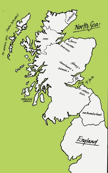 Slightly larger map. Map Of Scotland, Ap English, Shakespeare Plays, Education English, Middle Ages, Family Tree, A Family, Cool Pictures, Scotland