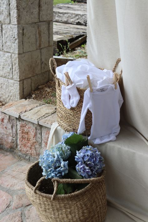 European Baby Shower Theme, Blue Flowers Baby Shower Theme, Picnic Theme Baby Shower Ideas, Baby Shower Room Set Up, French Country Baby Shower Ideas, Baby In Bloom Blue Shower Ideas, 3rd Baby Shower Ideas, Baby Boy Party Themes, Hydrangea Baby Shower Ideas