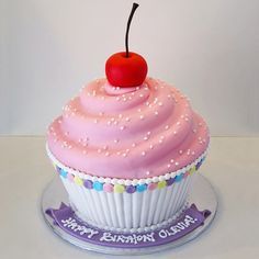 images of cupcakes | giant cupcake what could be more cheerful than a giant cupcake cake ... Giant Cupcake Cake, Cupcake Decorating Ideas, Giant Cupcake Cakes, Big Cupcake, Large Cupcake, Giant Cupcake, Cupcake Cake Designs, Giant Cupcakes, Big Cakes