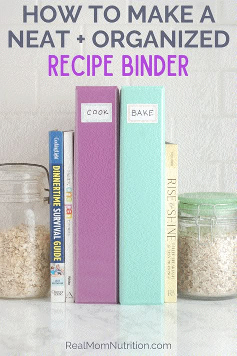 Recipe Book Organization Ideas, How To Organize A Cookbook, Organizing Recipes Binder, How To Make A Recipe Binder, 3 Ring Binder Recipe Book Diy, Recipe Folder Diy, Printed Recipe Organization, Diy Cookbook Binder, Recipe Binder Categories List