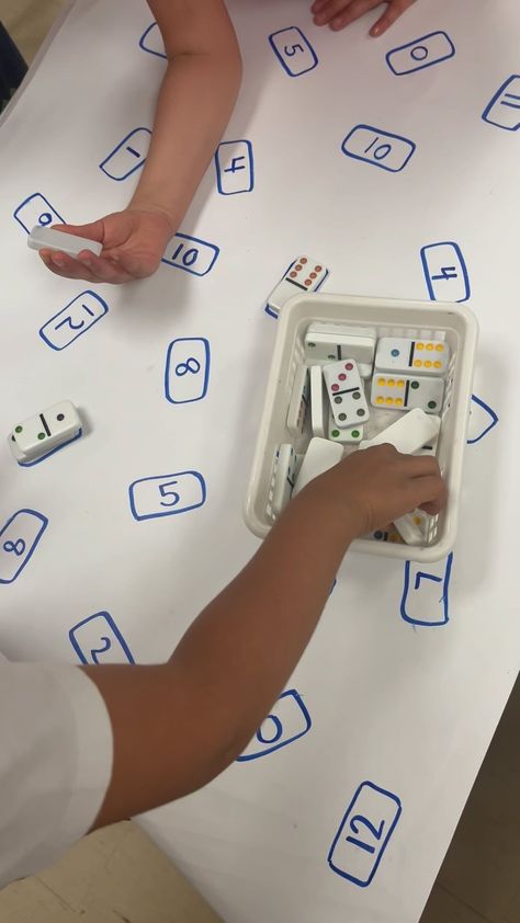 Cindy Dumevski | Kinder teacher 🇨🇦 | Domino Math! Need a last minute math comment (subitizing, number recognition, adding)? This is it! Check out all the learning! This is… | Instagram Addition Games Kindergarten, Number Activities Kindergarten, Domino Math, Subitizing Activities, Small Group Activity, Math Addition Games, Easy Math Activities, Toddler Math, Addition Kindergarten