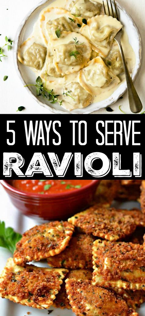 Homemade Stuffed Ravioli, What To Serve With Ravioli, Ravioli Ideas, Ravioli Dinner Ideas, Ravioli Dinner, Dinner Recipes Pasta, Cold Pasta Dishes, Food Planning, Homemade Ravioli