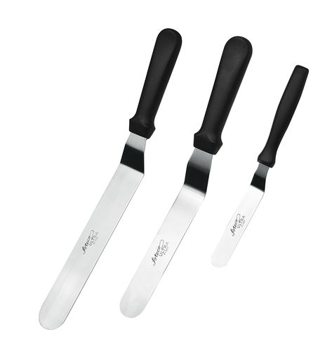 Ateco Ultra Offset Spatula 3 Piece Set; Top Sellers 1305  4.25 Inch 1307  7.75 Inch and 1309  9.75 Inch Stainless Steel Blades *** You can find more details by visiting the image link.-It is an affiliate link to Amazon. #kitchenutensils Offset Spatula, Stainless Steel Measuring Cups, Kitchen Spatula, Baking Utensils, Bakery Business, Spatula Set, Baking Set, Grill Accessories, Spatulas