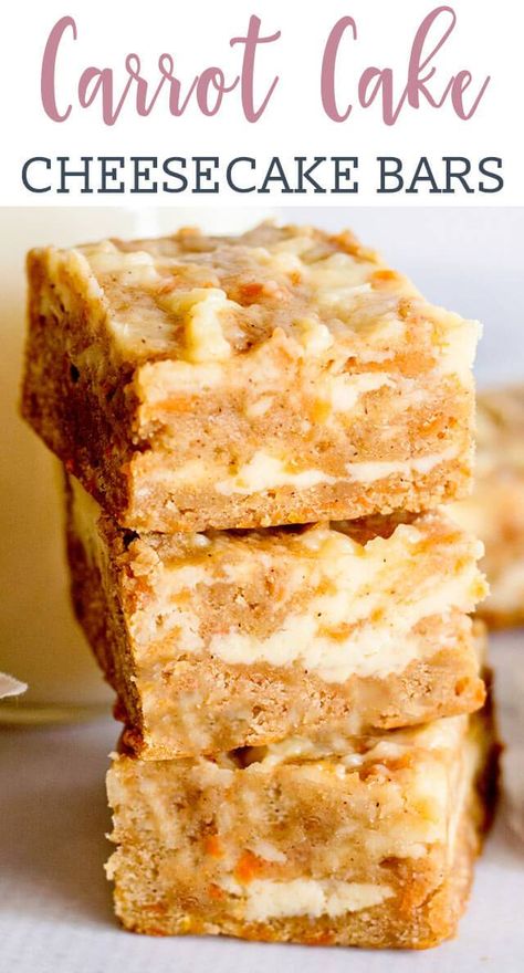 Cream Cheese Carrot Cake, Carrot Cake Cheesecake Bars, Cakes Coconut, Carrot Cake Bars Recipe, Carrot Cake Dessert, Cakes Strawberry, Cakes Photography, Dessert Easter, Coconut Cakes