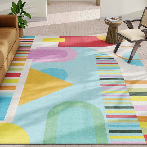 Bring a rainbow of color and fun into kids', teens', and adults' spaces with our exciting collaboration featuring the iconic Crayola brand! Playroom/living Room, Color Area Rug, Kids Cleaning, Well Woven, Types Of Flooring, Kid Spaces, Modern Area Rugs, Store Decor, Kids Decor