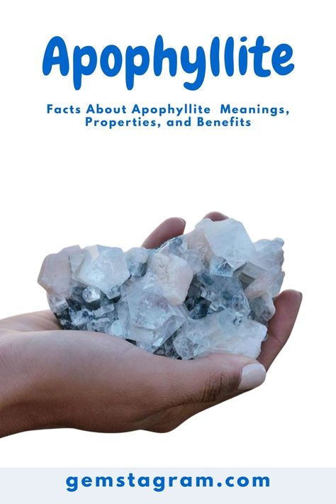 Apophyllite Crystals Meaning, Apophyllite Meaning, Minerals Crystals Stones, Rock Identification, Gemstone Meanings, Crystal Meanings, All That Glitters, Minerals Crystals, Gemstone Healing