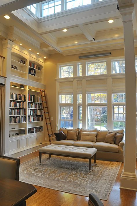 Coastal Charm: New England Beach House Library New England Cape Cod House, Cap Cod Style Homes Interior Design, Cap Cod Style Homes, 1950s Kitchen Table, New England Home Decor, Cape Cod House Interior, New England Decor, New England Beach, Nantucket House