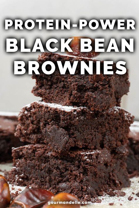 High Protein Black Bean Brownies, Black Bean Protein Brownies, Black Bean Protein, Protein Powder Brownies, Frosted Lemonade Recipe, Have I Gone Mad, Frosted Lemonade, Quick Protein, Black Bean Brownies