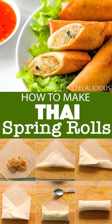 Thai Starters Appetizers Finger Foods, How To Make Veggie Spring Rolls, Egg Roll Recipes With Glass Noodles, Thai Veggie Spring Rolls, Glass Noodle Spring Roll, Thai Fried Spring Rolls, Glass Noodle Egg Rolls, Thai Vegetable Spring Rolls, Spring Rolls Noodles