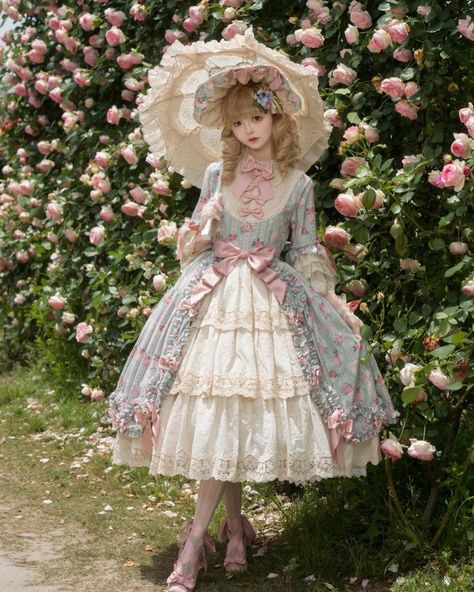 💐Tea party dress inspiration- Classic Lolita dress with floral print.✨ 👉Search 'MISP-607' on devilinspired.com #devilinspired #teaparty #teapartydress #lolitafasion #lolitacoord #classicdress #elegantdress Tea Party Outfit, Party Dress Inspiration, Dress With Floral Print, Classic Lolita, Tea Party Dress, Classic Dress, Lolita Dress, Lolita Fashion, Elegant Dress