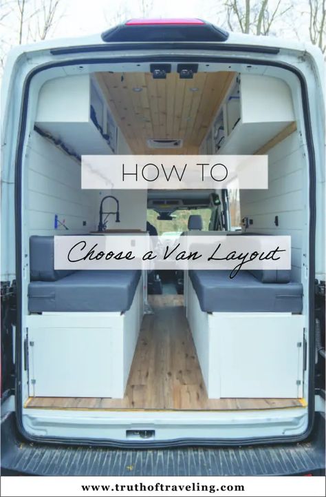 Camper Van Conversion Diy Layout, Small Van Conversion Ideas Layout, Rv Layout, Van Conversion Floor Plans, Campervan Layout, Campervan Conversions Layout, Van Conversion Plans, Transit Camper Conversion, Van Traveling