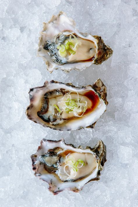 Fresh Chilean oysters -- served over ice and topped with a simple ponzu sauce. Luxury Food, Melbourne Cup, Nice Things, Beautiful Food, Travel Lifestyle, Aesthetic Food, Pacific Northwest, Finger Foods, Portland