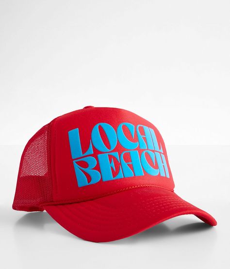 Local Beach Summer Trucker Hat - Women's Hats in Red | Buckle Trendy Red Trucker Hat, Summer Trucker Hat, Red Trucker Hat, Beach Products, Weekend Ideas, Kinds Of Hats, Women's Hats, Hat For Women, Girls Weekend