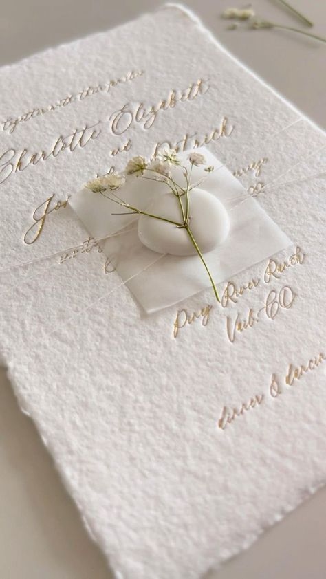 Wedding Invitations Destination, Pearl Wedding Invitations, Cherry Blossom Wedding Invitations, Classy Invitations, Forest Theme Wedding, Minimal Wedding Invitation, Dusty Rose Wedding, Simple Gift Wrapping, Wedding Invitation Envelopes