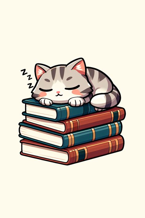 Kitten Sleep On Stack Of Books T-Shirt Book Stacks Aesthetic, Kobo Wallpaper, Cats And Books, Diy Denim Jacket, Samsung Watch, Sleeping Kitten, Cat Reading, Cat Vector, Animal Mugs