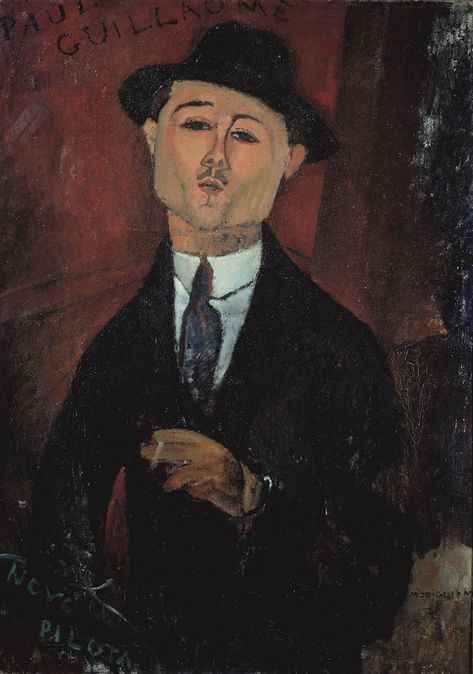 Amedeo Modigliani, Ritratto di Paul Guillaume, Novo Pilota, 1915. Musée de l’Orangerie, Parigi Modigliani Portraits, Art Parisien, Modigliani Paintings, Modern Art Movements, Istoria Artei, Sandro Botticelli, Amedeo Modigliani, Figurative Artists, Italian Painters