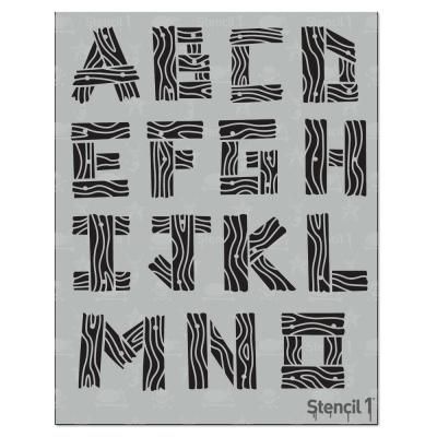 Wood Font Stencil Wood Font, Writing Fonts, Stencil Font, Monogram Outfit, 2 Letter, Gothic Fonts, Hand Lettering Alphabet, Lettering Alphabet Fonts, Christmas Fonts