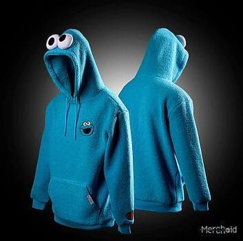 Crafted from delightfully soft teddy fur material, this Cookie Monster is a vibrant blue hue and has a hoodie that features mesmerizing 3D eyes on the top. . .. #cookiemonster #fashion Venom Hoodie, Monster Hoodie, Sesame Street Cookie Monster, Tech Hoodie, Soft Teddy, Cookie Monster, Vibrant Blue, Monster Cookies, Sesame Street