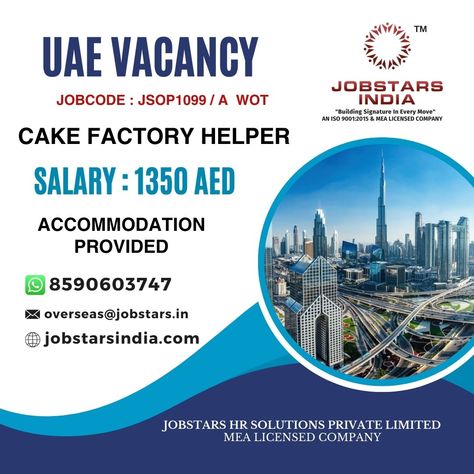 #overseasjobs #overseas #abroad #abroadjobs #jobs #jobstars #jobstarsindia #jobstarshrsolutionspvtltd #jobseekers #jobsearch #jobalert #jobopening #jobopportunity #abroadcareer #jobhunt #AbroadJobSearch #abroadjobseekers #overseasjobseekers #freshers #freshersjob #freshervacancies #uae #uaejobs #uaejobseeker #dubai #dubaijobs #gccvacancies #glufjobs #glufvacancies APPLY NOW VIA WHATS APP +918590603747 OR MAIL CV TO OVERSEAS@JOBSTARS.IN Job Vacancy, Work Abroad Jobs, Skilled Worker Visa Uk, Job Vacancies, Overseas Jobs, Ciee Study Abroad, Job Opening, Job Opportunities, Job Hunting