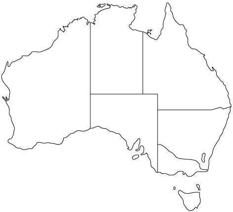 Australia Outline Map Australia Outline, Chanel Stickers Logo, Australia Continent, Free Printable World Map, Facts About Australia, Maps Aesthetic, Map Of Australia, Australian Maps, Sewing Measurements