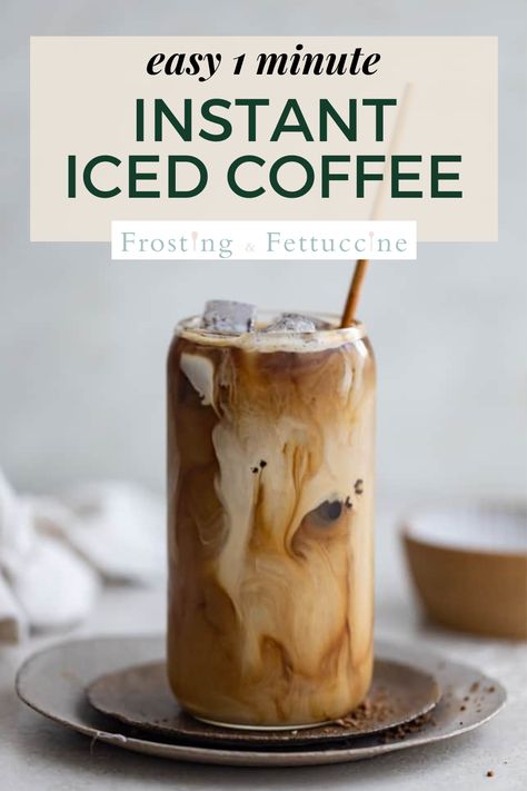 How To Iced Coffee At Home, Overnight Iced Coffee, Homemade Cold Coffee Recipe, Iced Coffee Frother Recipe, Instant Coffee Drink Recipes, Diy Iced Coffee With Instant Coffee, Best Way To Make Iced Coffee At Home, Bulk Iced Coffee Recipe, How To Make A Cold Coffee