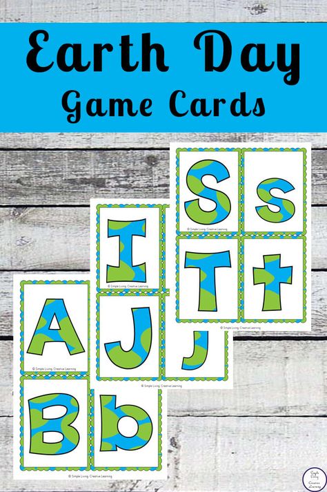 Earth Day Montessori Activities, Earth Day Speech Therapy Activities, Earth Day Centres Kindergarten, Earth Day Memory Game, Earth Day Puzzles, Earth Day Games, Study Craft, Cards Simple, Earth Day Activities