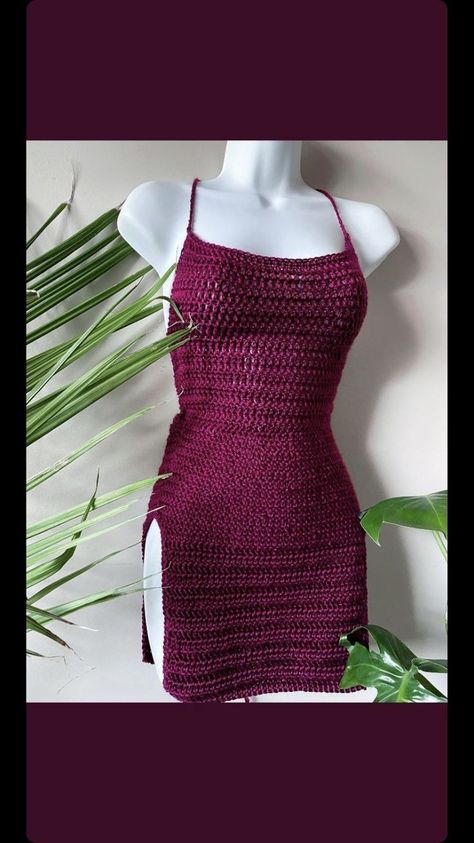 Crochet Mini Dress Pattern Free, Dresses Free Pattern, Classy Crochet Dress, Crochet Dress For Women, Crochet Beach Pants, Bodycon Dress Pattern, Diy Granny Square, Autumn Crochet, Crochet Bodycon Dresses