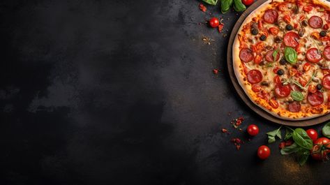 Cooking Delicious Top View Of Pizza On A Textured Gray Background Concept#pikbest#Backgrounds#Others Pizza Images, Pizza Image, Pizza Background, Pizzeria Menu, Beef Pizza, Pizza Drawing, Easter Cooking, Pizza Bowl, Food Background