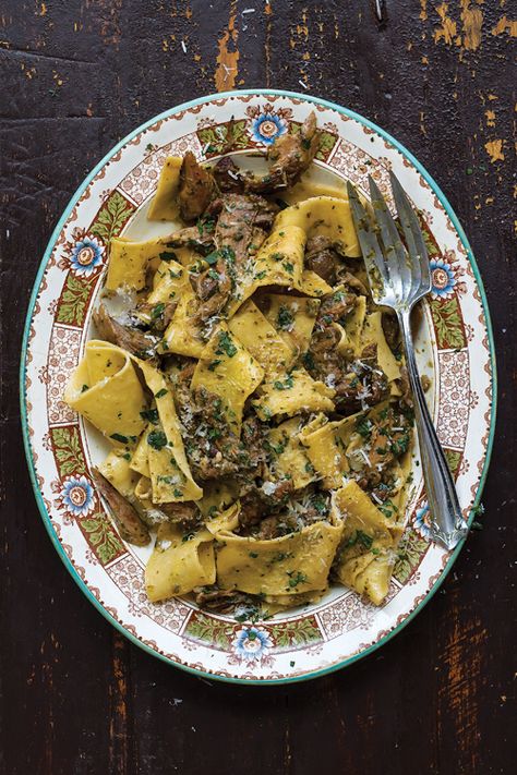 Pappardelle with Duck Sugo | SAVEUR Best Duck Recipe, Sugo Recipe, Lidia Bastianich, Duck Recipes, Pasta Dish, Game Food, Meat And Cheese, Pasta Sauce, Turkey Recipes