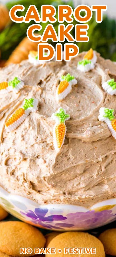 Carrot Cake Dip, Cake Dip, Party Dip, Sweet Dips, Cheese Ball Recipes, Dessert Dips, Baking Sweets, Yummy Dips, Appetizer Dips