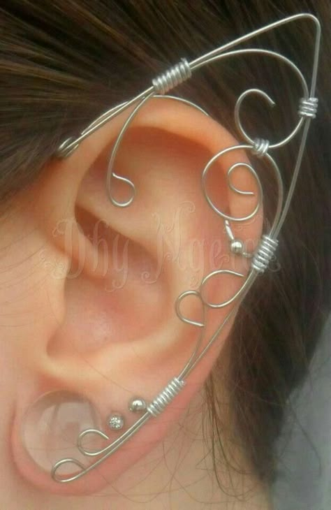 Earcuffs Earrings, Elvish Jewelry, Strega Fashion, Elf Ear, Elf Ear Cuff, Fairy Ears, Elven Jewelry, Elf Ears, Game Of