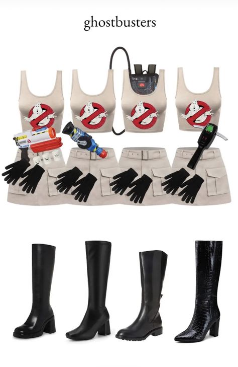 Costume For A Group Of 4, Iconic Bff Halloween Costumes, Ghostbuster Costume Women, Cute Halloween Costumes Group Of 4, Halloween Groups Of 4, 3 Bestie Halloween Costumes, Avengers Group Costume, Group Costume Ideas Women, 4 Costumes Group