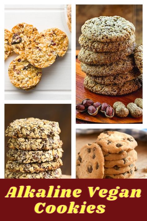 Alkaline Cookies Recipe, Alkaline Cookie Recipe, Alkaline Vegan Dessert Recipes, Alkaline Dessert Recipes, Alkaline Cookies, Alkaline Desserts, Alkaline Vegan Recipes, Alkaline Snacks, Dr Sebi Recipes Alkaline Diet