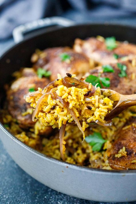 Baharat Chicken And Rice, Persian Chicken Stew, Turkey And Rice Recipes, Saffron Basmati Rice, Africa Dishes, Baharat Recipe, Parsi Recipes, Food Iranian, How To Reheat Rice