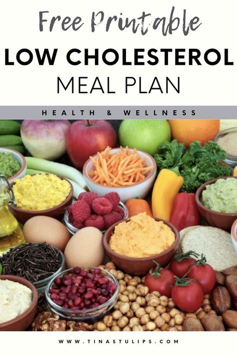 Free Printable Low Cholesterol Menu Plan Cholesterol Meal Plan, Low Cholesterol Meal Plan, Cholesterol Friendly Recipes, Low Cholesterol Diet Plan, Foods To Reduce Cholesterol, High Cholesterol Diet, Lower Cholesterol Naturally, Lower Cholesterol Diet, Cholesterol Foods