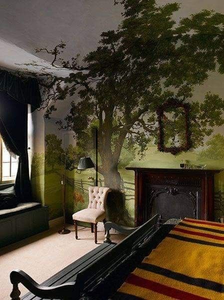 Forest Wall Mural Painted Bedroom, Preschool Mural, Tree Murals, Tree Interior, Suite Design, Forest Mural, Tree Mural, Upstairs Hallway, Bedroom Murals