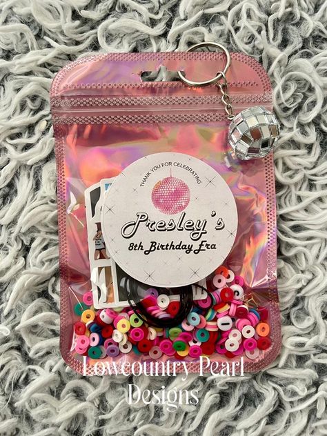 Dollar Tree Party Favors, Valentines Bachelorette, Disco Ball Keychain, Keychain Party Favors, Craft Birthday Party, Teen Party Favors, Birthday Party Souvenirs, Cowgirl Disco, Letters S