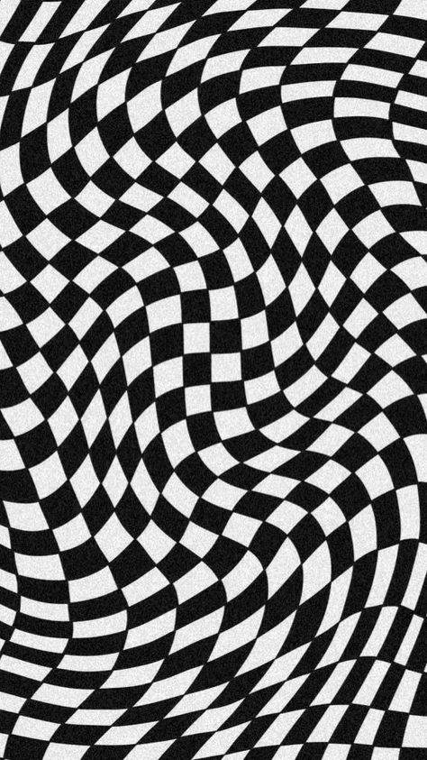 Gemini Sign Tattoo, Black And White Wallpaper Iphone, Checker Wallpaper, Optical Illusion Drawing, Trippy Designs, Iconic Wallpaper, Illusion Art, Black And White Wallpaper, Art Collage Wall