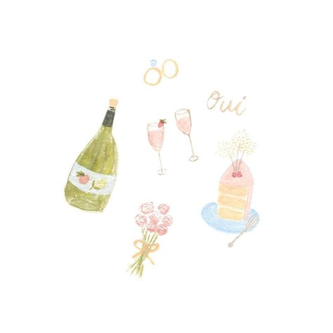 Papel Notes on Instagram: “Wedding card doodle for my friends wedding this weekend 🍾 . . . . . . . . #weddingillustration #watercolorwedding #winelabel…” Wedding Doodles, Bride Watercolor, Bride Illustration, Doodle Wedding, Bridal Era, Notes On Instagram, Wedding Album Scrapbooking, Color Veil, Bridal Art