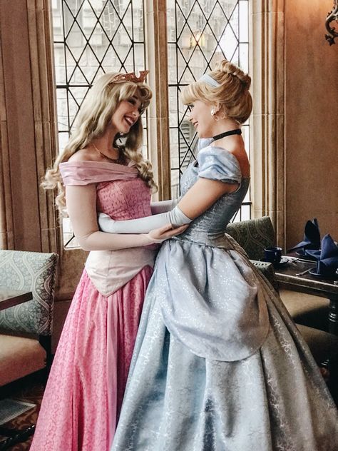 Princess Aurora, Cinderella, Walt Disney World Face Characters, Sleeping Beauty Disney Kızları, Fantasia Disney, Disney Face Characters, Princess Cosplay, Princess Pictures, Disney Princess Dresses, Disney Cosplay, Princesa Disney, Princess Aurora