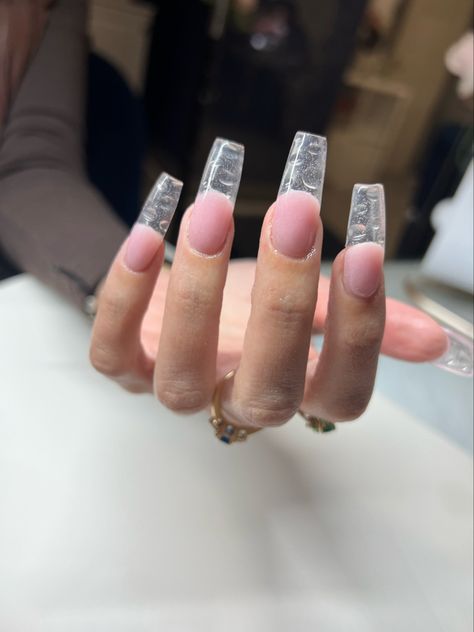 long acrylic nails with clear tips and bubbles encased in the acrylic to make it look like water bubbles Clear Water Drop Nails, Water Drop Nails, Drop Nails, Nails Clear, Bubble Nails, Mauve Nails, Transparent Nails, Water Drop, Nail Tips