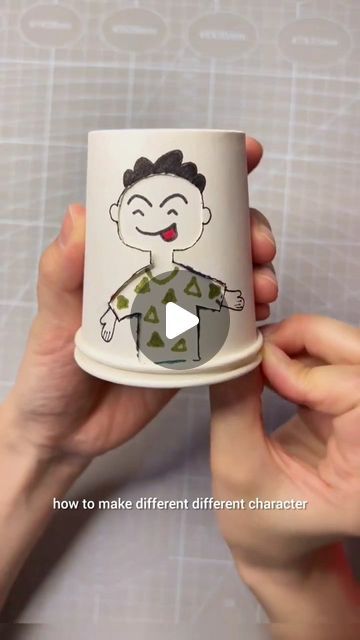 Emotions Cup Craft, Diy Cup Crafts, Paper Cup Diy Ideas, Paper Cups Crafts For Kids, Paper Cup Craft Ideas, Art With Paper Cups, Paper Cup Puppet, Cup Of Feelings, Crafts With Cups