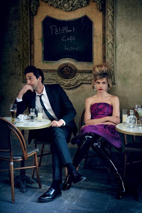 Grace Coddington, Wow Photo, Vogue Photo, Adrien Brody, Cafe Society, Creation Photo, Fall 2015 Style, Peter Lindbergh, Natalia Vodianova