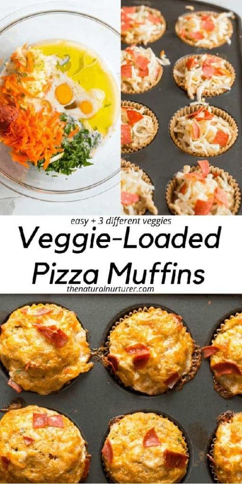 Carrots And Zucchini, Resepi Biskut, Easy Baby Food Recipes, Pizza Muffins, Pizza Snacks, Veggie Snacks, Baby Led Weaning Recipes, Weaning Recipes, Toddler Lunches