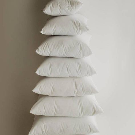 Down Alternative Hypoallergenic Pillow Insert Cotton Cover | 10x10 | 12x12 | 14x14 | 16x16 | 18x18 | 20x20 | 22x22 | 24x24 | Throw Pillow - Faire Angled Hair, Large Pillow Covers, Pillow Forms, Made In America, Square Pillow, Decorative Pillow Covers, Cotton Weaving, Pillow Inserts, Craft Projects