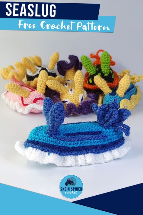 Crochet Nudibranch Pattern, Sea Slug Nudibranch, Nudibranch Crochet Pattern, Nudibranch Crochet Pattern Free, Sea Slug Crochet Pattern Free, Crochet Sea Slug Pattern Free, Sea Slug Crochet Pattern, Slug Crochet Pattern Free, Crochet Fish Amigurumi