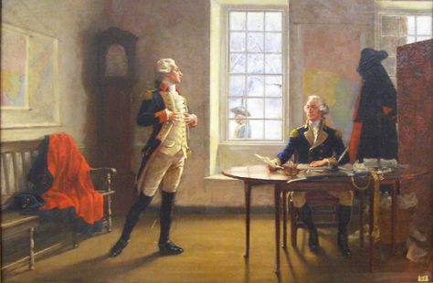 George Washington And Lafayette, Lafayette X Peggy, Lafayette And Washington, Lafayette And Hamilton, Hamilton And Lafayette, Turn Washington's Spies Lafayette, Vampire History, Historic Paintings, Marquis De Lafayette