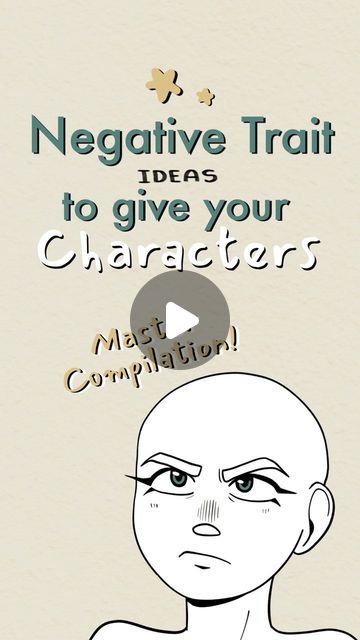 Charo Lyn on Instagram: "a compilation of many bad traits to make sure your characters are flawed!   #writing #writingtips #writingideas #writingcharacters #drawingcharacters #characters #makingcharacters #art #drawing #oc #ocidea #ideas #writingadvice #originalcharacter #characterflaws #characterflaw #writersofinstagram #artistsoninstagram" Personality Traits For Ocs, Oc Traits Ideas, Character Design Traits, Flaws To Give Your Character, Personalities For Characters, Personality Traits For Characters, Character Design Inspiration Ideas, Character Personality Ideas, Character Ais Ideas